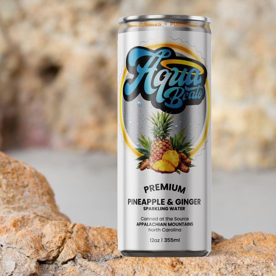 Aqua Beato Pineapple Ginger Sparkling Water