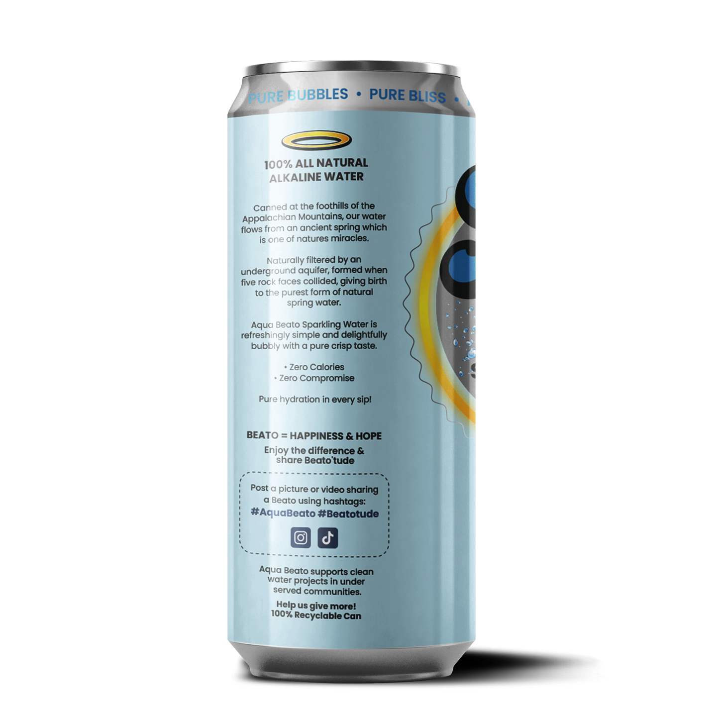 Aqua Beato 100% All-Natural Alkaline Sparkling Water